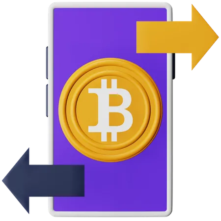 Transaction cryptographique  3D Icon