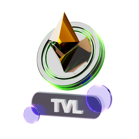 Crypto Tvl  3D Icon