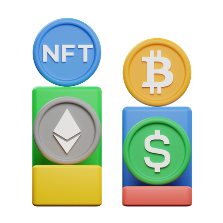 Crypto Value  3D Icon