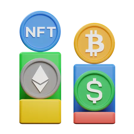 Crypto Value  3D Icon