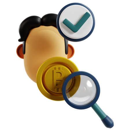 Crypto Verification Process  3D Icon