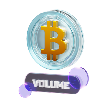 Crypto-volume  3D Icon