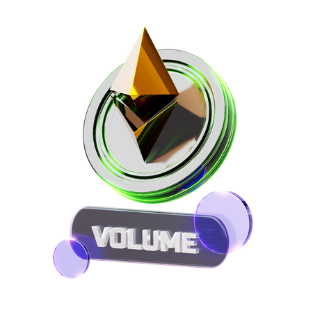 Crypto Volume  3D Icon