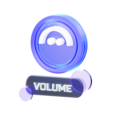 Crypto Volume  3D Icon