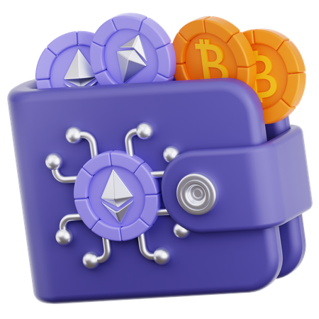 Crypto Wallet  3D Icon