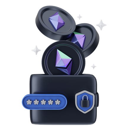 Crypto Wallet  3D Icon