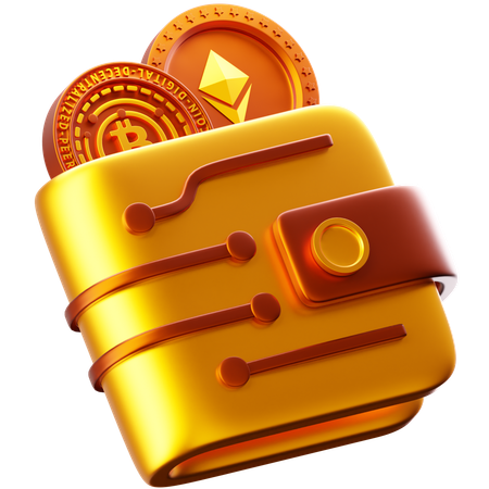 Crypto Wallet  3D Icon