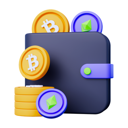 Crypto Wallet  3D Icon
