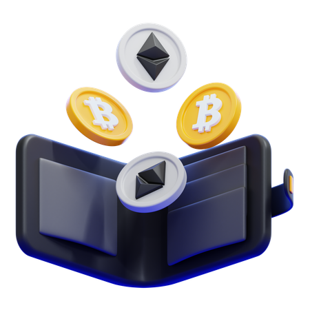 Crypto wallet  3D Icon