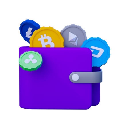 Crypto wallet  3D Icon