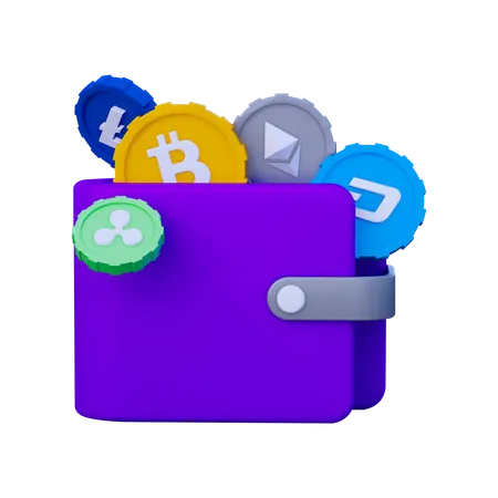 Crypto wallet  3D Icon
