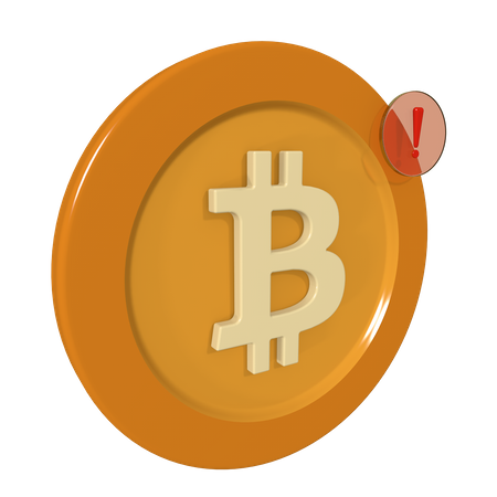 Crypto Warning  3D Icon