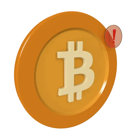 Crypto Warning  3D Icon