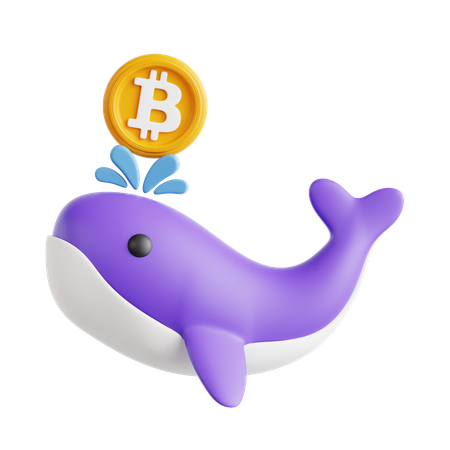 Crypto Whale  3D Icon