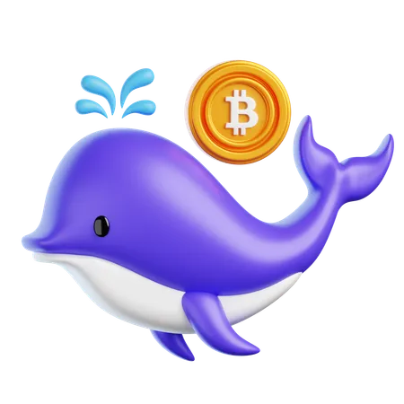 Crypto Whale  3D Icon