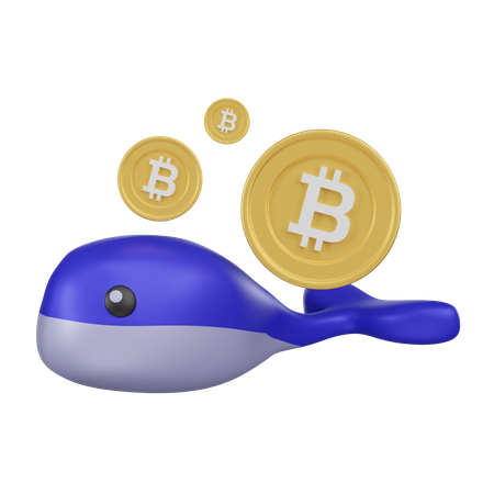 Crypto Whale  3D Icon