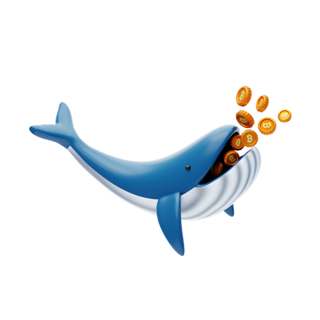 Crypto Whale  3D Icon