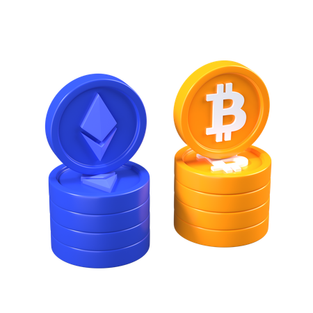 Cryptocurrency  3D Icon