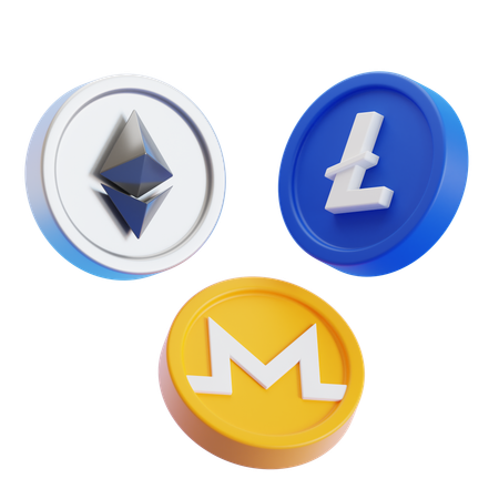 Cryptocurrency  3D Icon