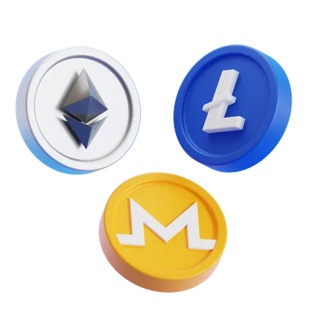 Cryptocurrency  3D Icon