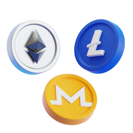 Cryptocurrency  3D Icon