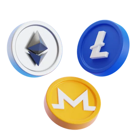 Cryptocurrency  3D Icon