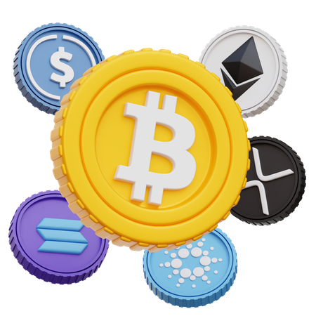 Cryptocurrency  3D Icon