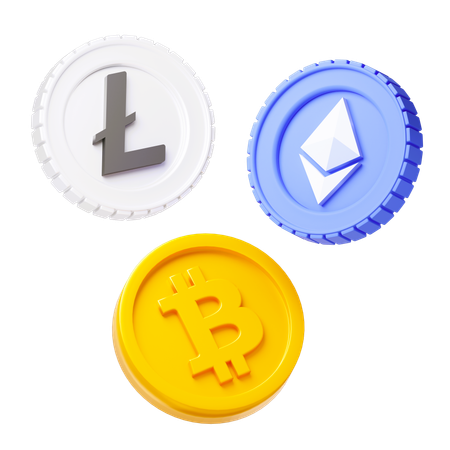 Cryptocurrency  3D Icon