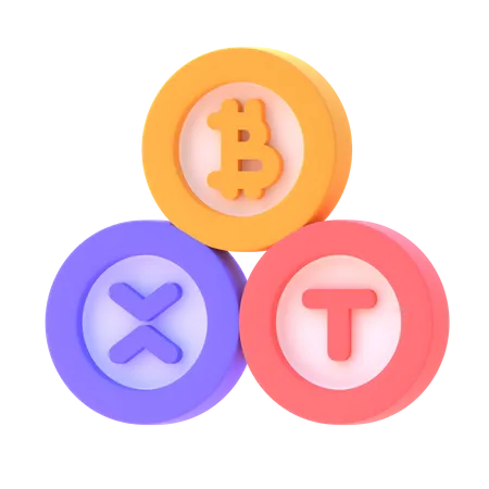 Cryptocurrency  3D Icon