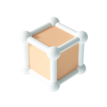 Cryptocurrency blockchain  3D 아이콘