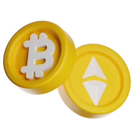 Cryptocurrency Coin  3D Icon