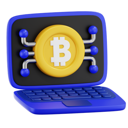 Cryptocurrency Connection  3D Icon