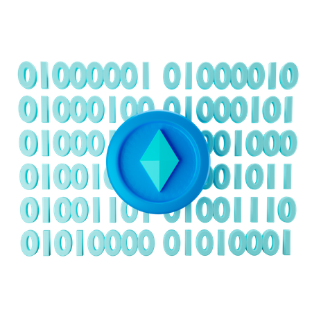 Cryptocurrency Encryption  3D Icon
