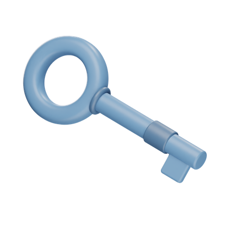 Cryptocurrency Key  3D Icon