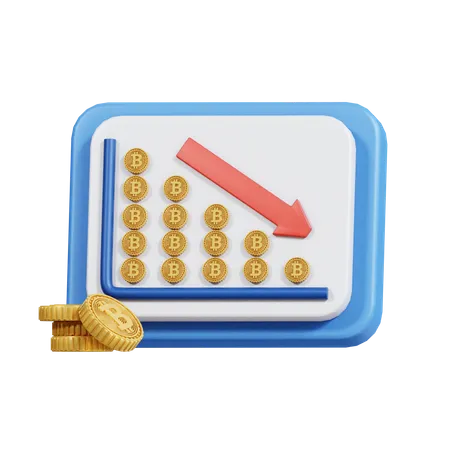 Cryptocurrency Loss 3D Icon