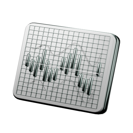 Cryptocurrency Market Exchange Rate Display  3D Icon