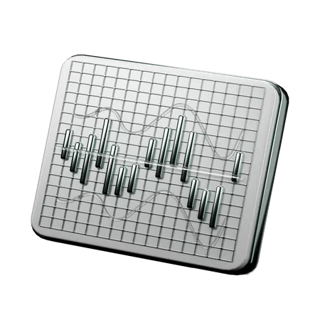 Cryptocurrency Market Exchange Rate Display  3D Icon