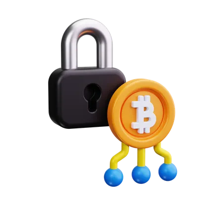 Cryptocurrency network  3D Icon