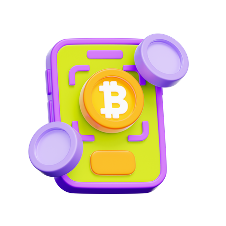 Cryptocurrency Pay  3D Icon