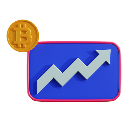 Cryptocurrency Profit  3D Icon