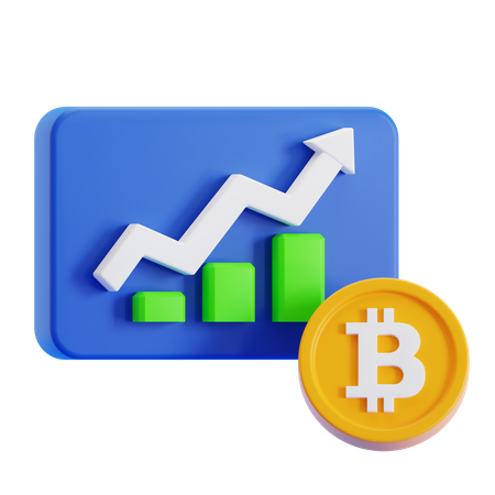 Cryptocurrency Profit  3D Icon