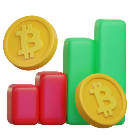 Cryptocurrency Profit  3D Icon