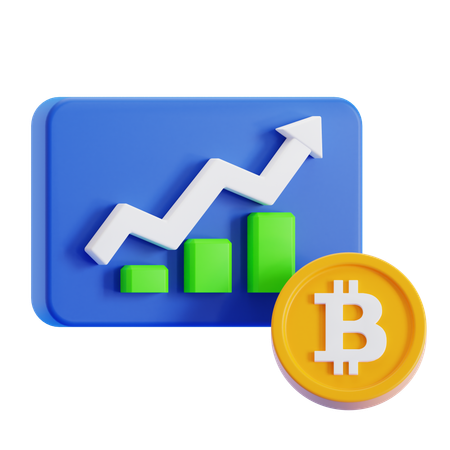 Cryptocurrency Profit  3D Icon