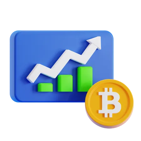 Cryptocurrency Profit  3D Icon