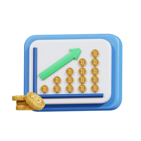 Cryptocurrency Profit 3D Icon
