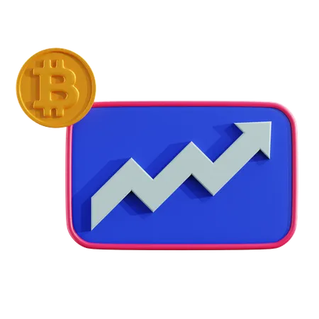 Cryptocurrency Profit  3D Icon