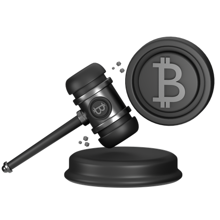 Cryptocurrency Regulations  3D Icon