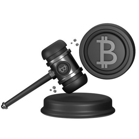 Cryptocurrency Regulations  3D Icon