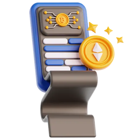 Cryptocurrency Report  3D Icon