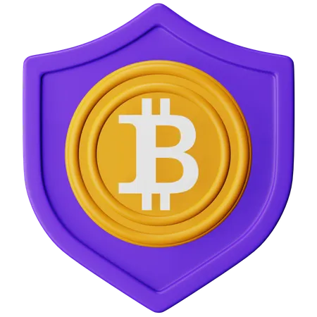 Cryptocurrency Secure  3D Icon